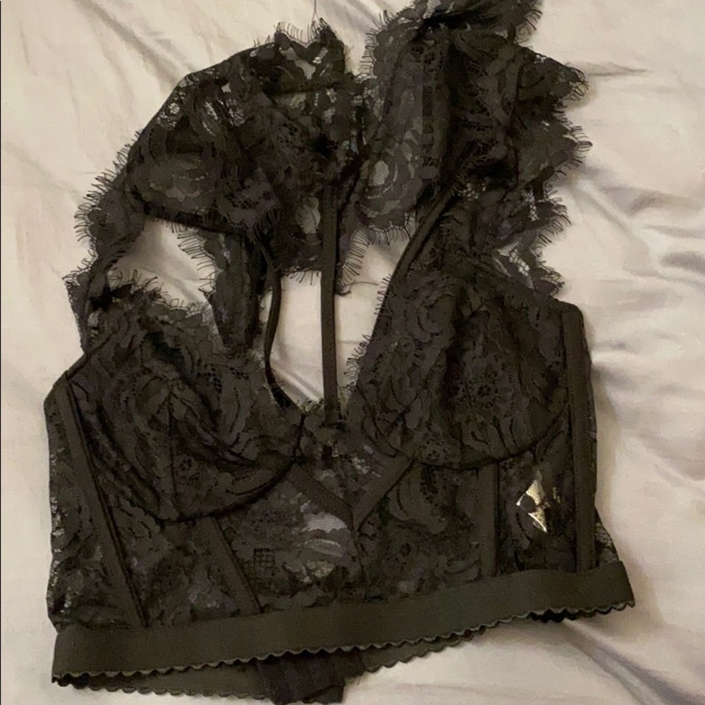 lacey crop top